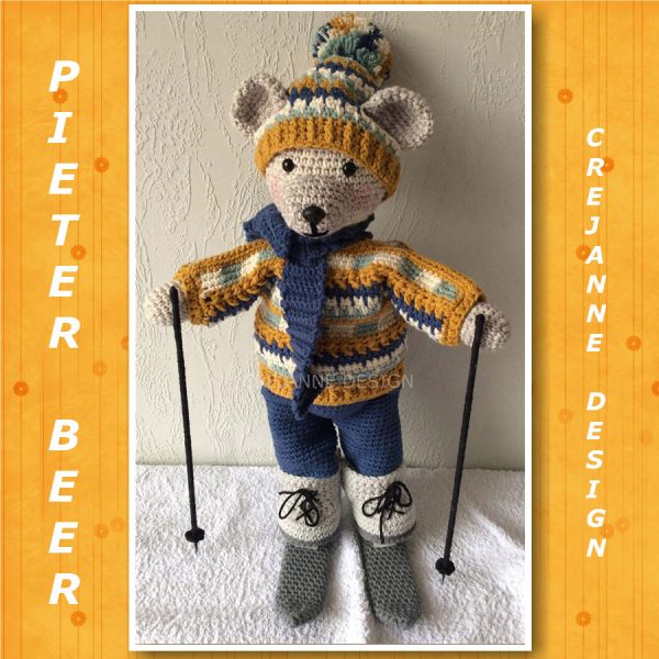 Pieter Beer op wintersport